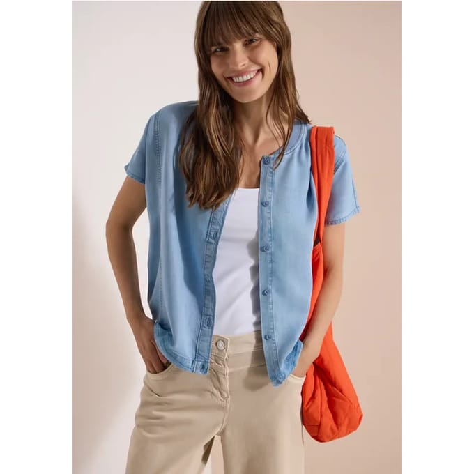 Blouson blouse van lyocell