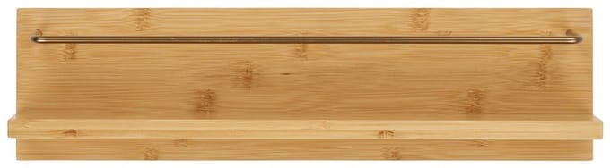 Wall Plank - Bamboo Shelf - Natural Brown Organizer - Eco -vriendelijk ontwerp - 45 cm x 10 cm x 12 cm
