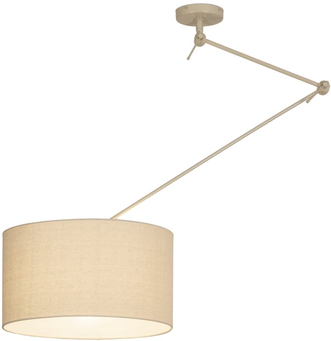 Lumidora Hanglamp 31258 - AMBERRR - E27 - Beige - Zand - Metaal - ⌀ 45 cm