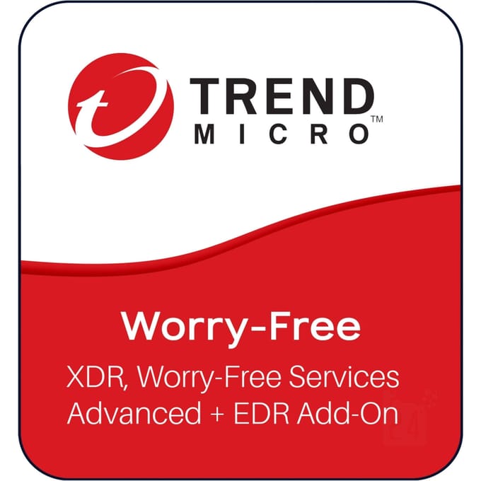 Trend Micro Worry-Free XDR, Worry-Free Services Advanced + EDR Add-On 1 Jaar 2 - 5 Gebruiker(s) Nieuwe Aankoop