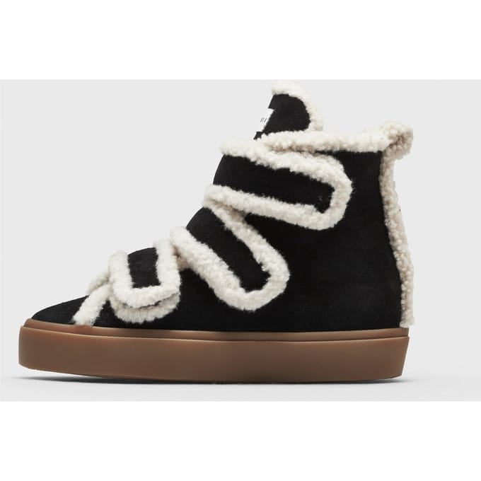 SHEARLING VELCRO WEDGE