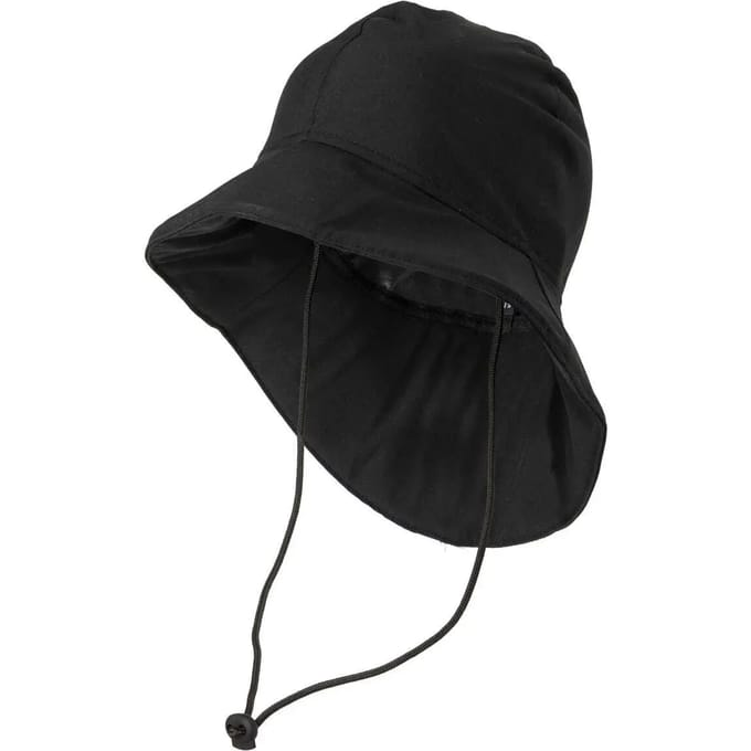 AGU Urban Outdoor - Regenhoed - Waterdichte hoed - Winddicht en ademend - Unisex - Met nekkoord - Verlengd achterstuk - Zwart - S/M