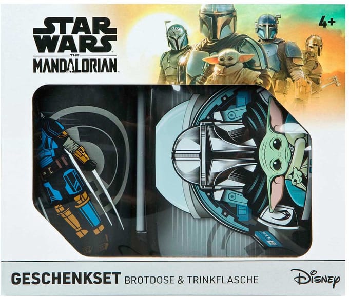 Star Wars The Mandalorian Lunch Set - Lunch Box and Drinking Bottle