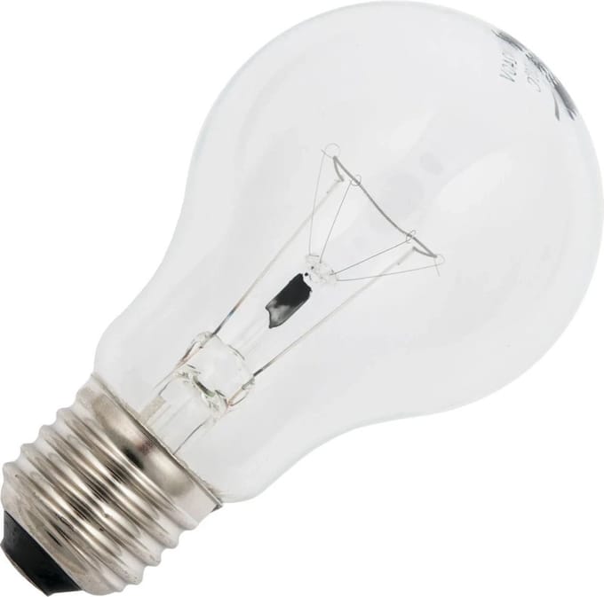 Schiefer E27 Gloeilamp | 25W 2700K 150lm 80V | Dimbaar