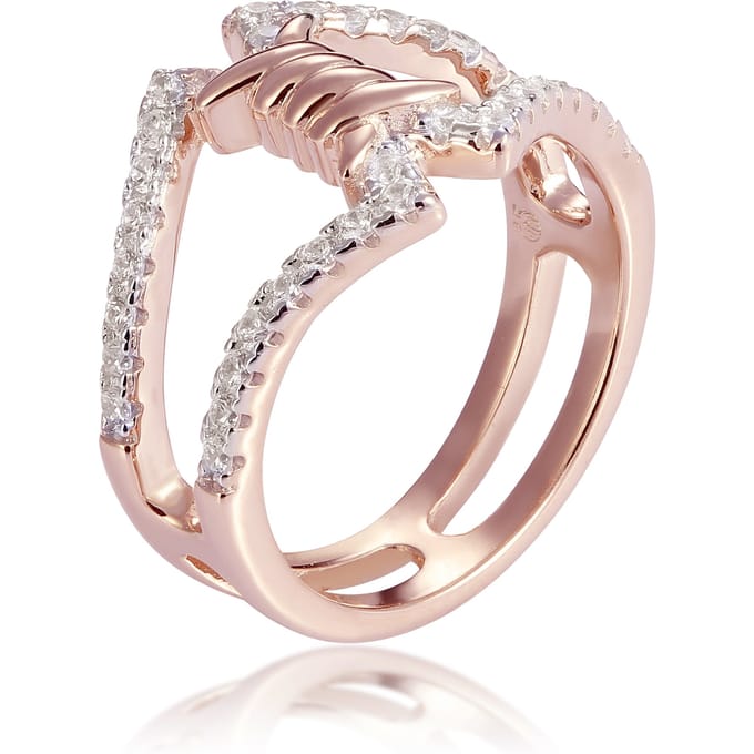 Orphelia Dames 925 Sterling Zilveren Ring - Roze ZR-7422