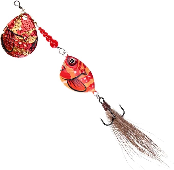 Vislokaas Spinner - Kunstaas Baars - Vissen Vangen - Lange Afstand Werpen - 11 cm - Gekleurd