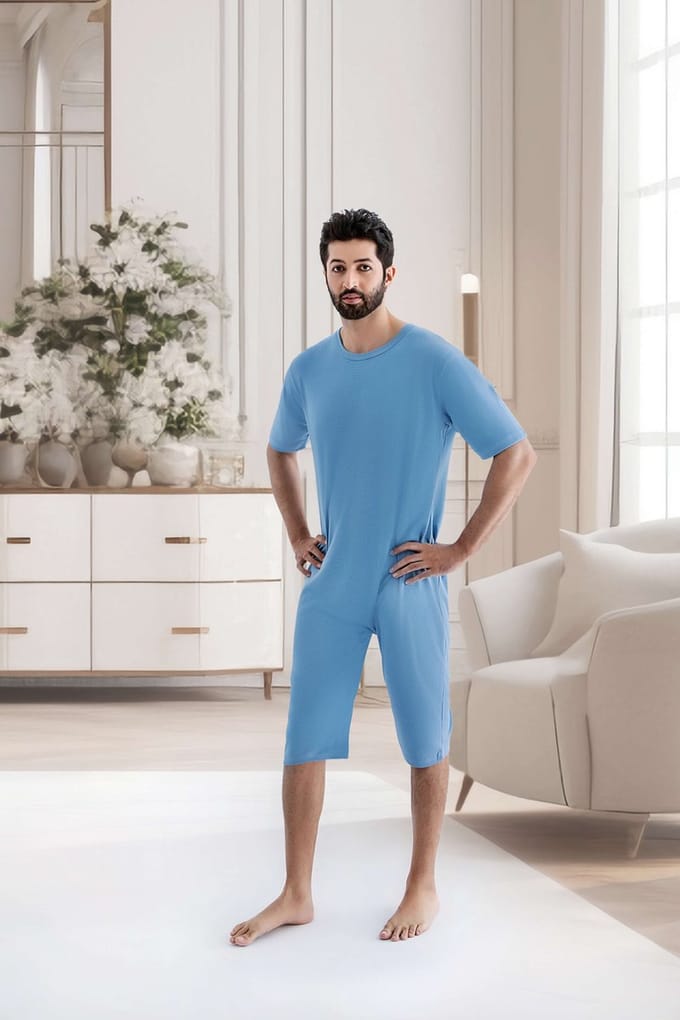 Body Hansop met rugrits - Hemd - Pyjama - Korte mouwen - Plukpak - Maat M
