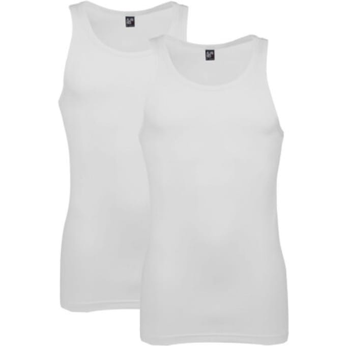 ALAN RED singlets Oakland (2-pack) - O-hals stretch - wit
