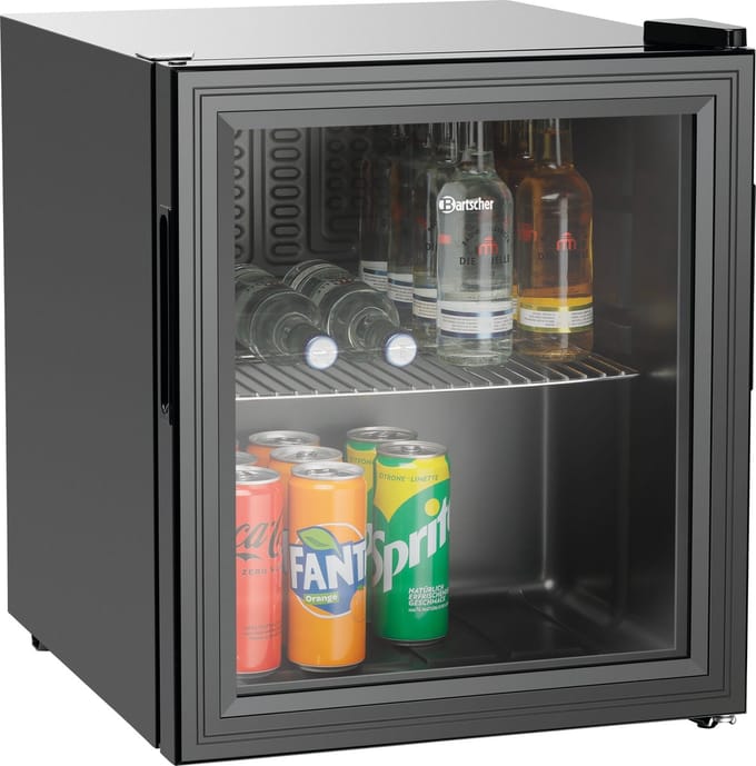 Bartscher Minibar - 46L - Zwart - +4°C/+18°C - Statisch - 435x480x520mm