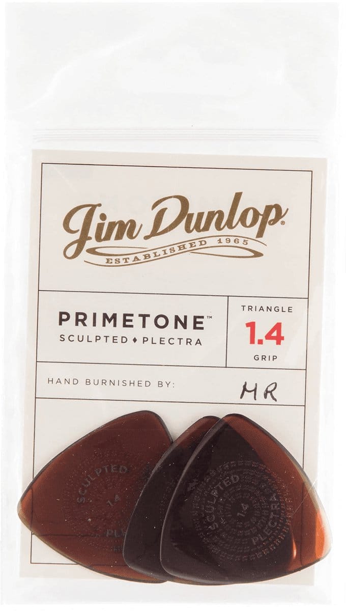 Jim Dunlop Primetone - Plectrums - Triangle Grip - Player's Pack 3 Stuks - 1,40 mm