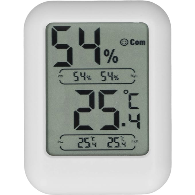 Thermometer Groot Scherm Digitale Weergave Magnetische Temperatuurmeter Hygrometer voor Huis School Kantoor white