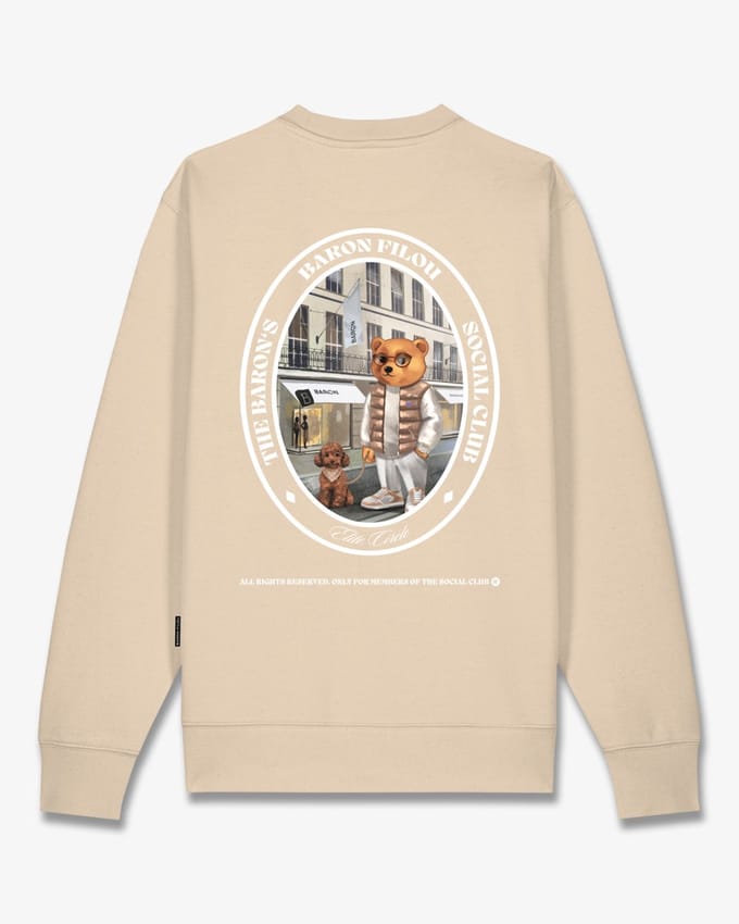 Baron Filou Pullover Oval Backprint Filou CL. Sand Brown