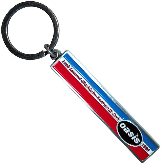 Oasis - 1996 Tour Horizontal Stripes Sleutelhanger - Multicolours
