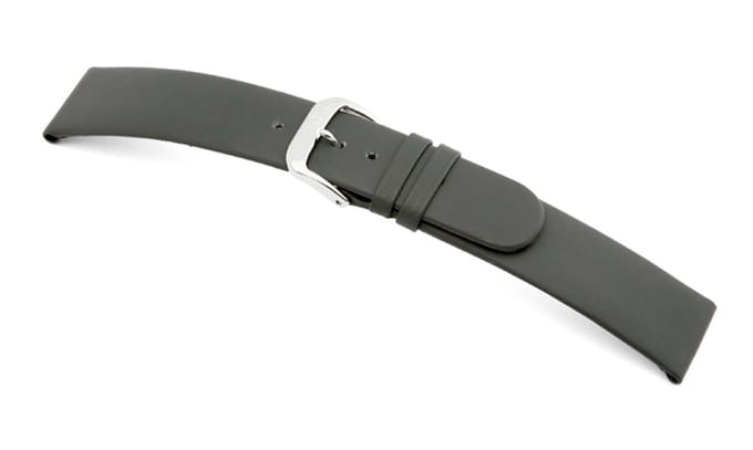 Lederband Merano 10mm grijs glad
