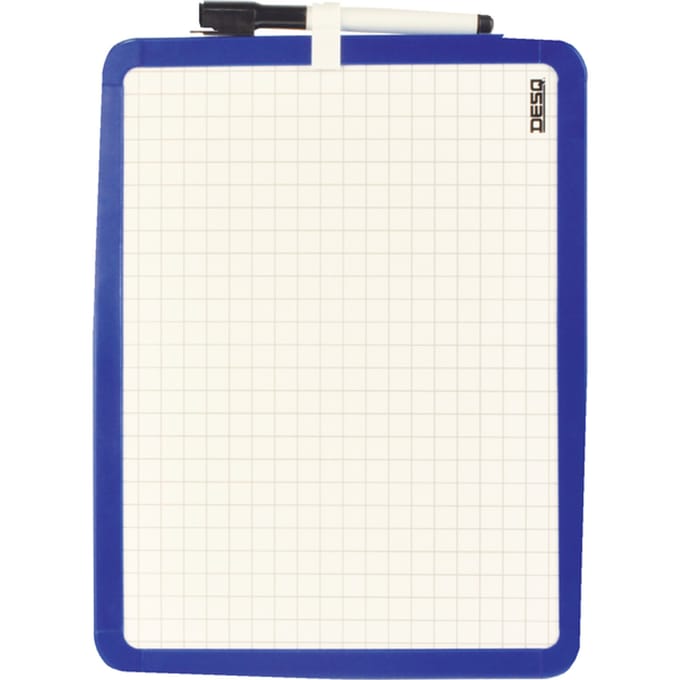 Whiteboard Desq 21x28cm tweezijdig magnetisch