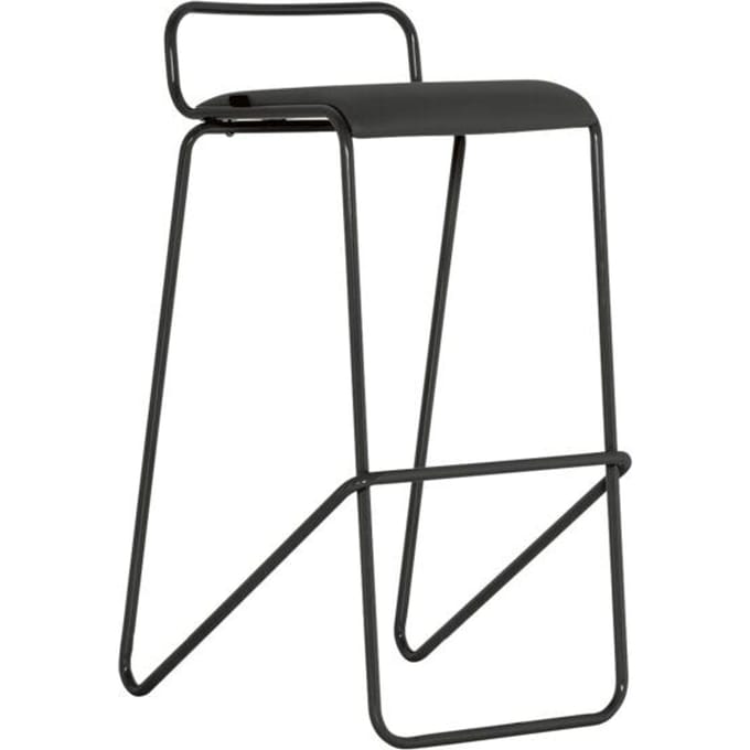 Barkruk Hoog serie 126 Sledeframe Zwart- Antraciet