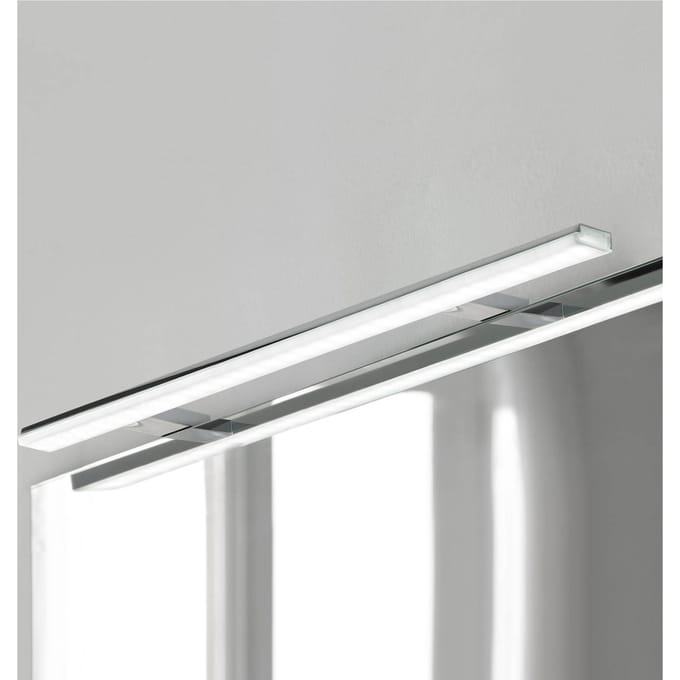 Ebir LED spiegellamp Pandora, chroom, breedte 80,8 cm