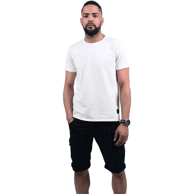 Geruite short met fijne strepen Project X Paris