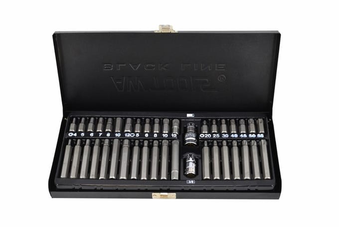 Awtools - Gereedschapsset - 40-delig - Staal S2 - HEX, TORX, SPLINE