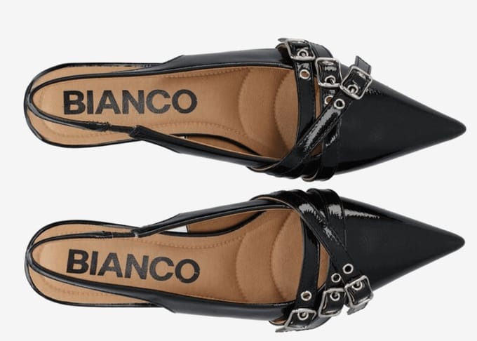 Bianco Dames Slingback | Zwart | Maat: 41