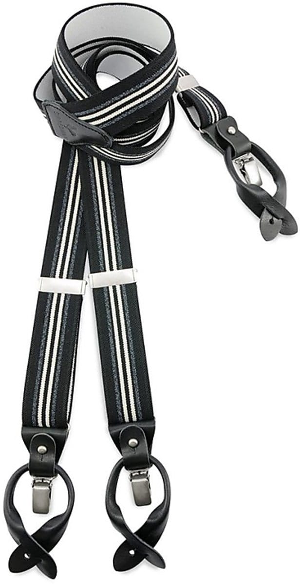 Sir Redman - Bretels - bretels Dock Worker zwart - zwart / grijs / wit