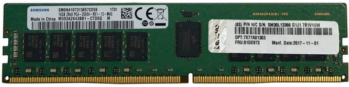 Lenovo 4X77A08632 geheugenmodule 16 GB 1 x 16 GB DDR4 288-pin DIMM ECC