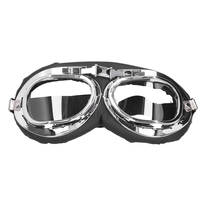 Motorbril Vintage Zonnebril Stofdicht Winddicht Krasbestendig Helm Dragen gray