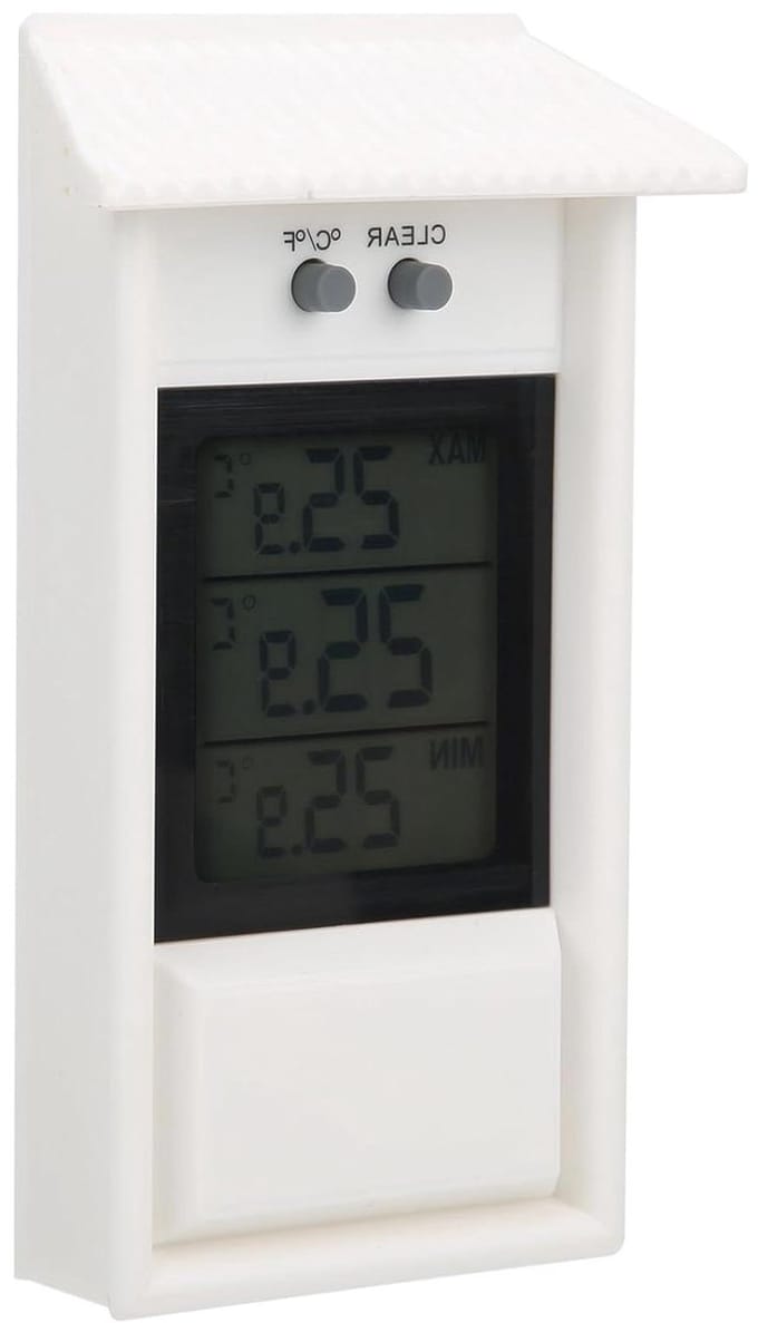 Digitale Buitenthermometer - Weerstation Buiten - Temperatuur Meten - Groot Meetbereik - 15 cm Lengte - Wit