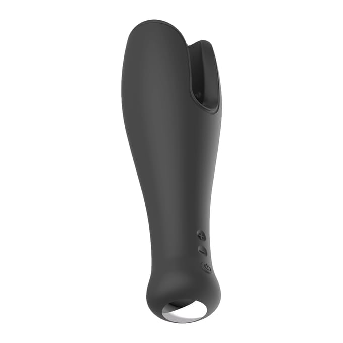 Dreamtoys Essentials krachtig flexibel Head stimulator Masturbator - Zwart