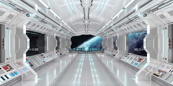 Fotobehang Spaceship1 DD109125 A.S. Création AP Digital 4 | 3D Fotobehang