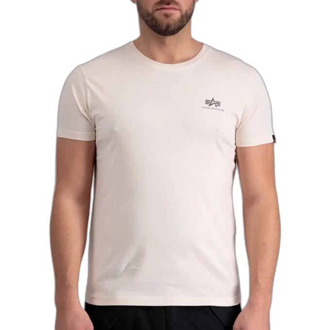 T-shirt bedrukt op de rug Alpha Industries