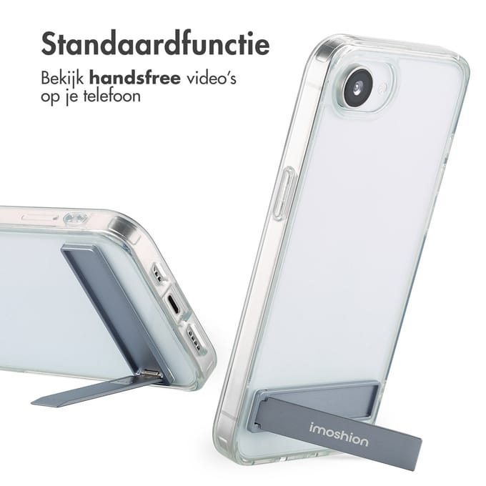 imoshion Hoesje - Geschikt voor Apple iPhone 17e / 16e - Stand Backcover - Transparant