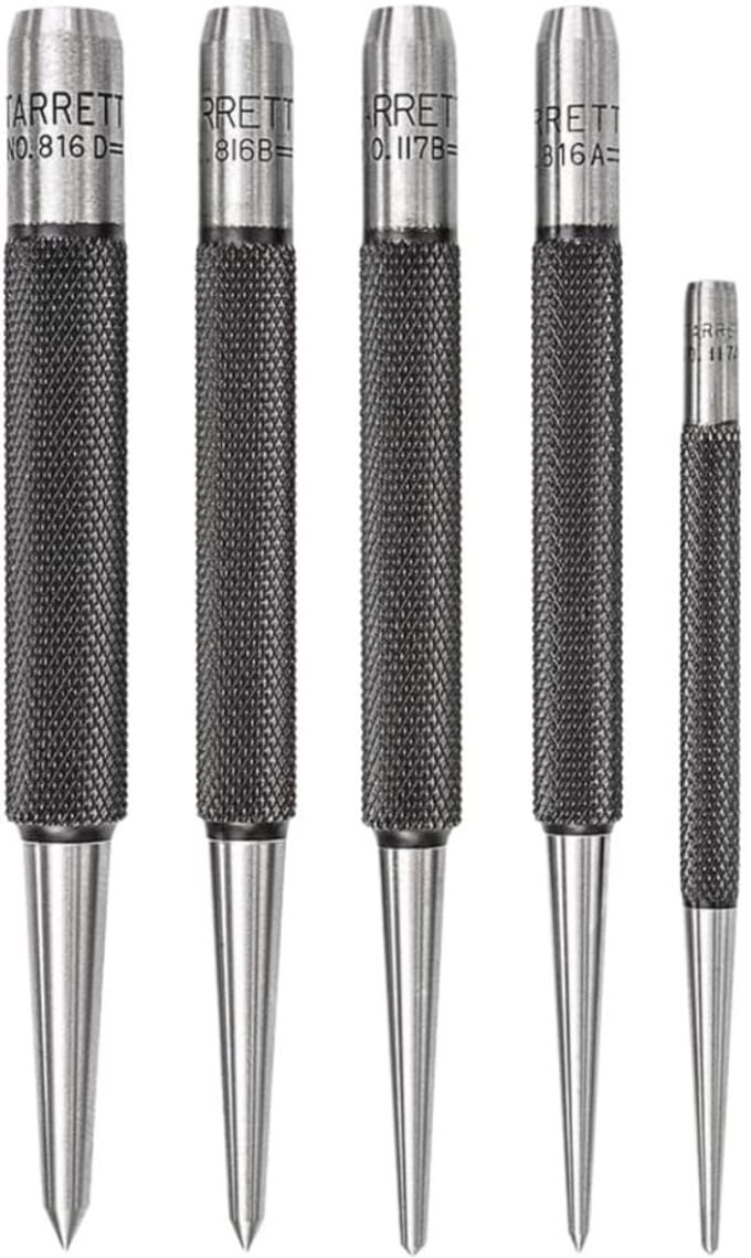 5-delig ponsset met verschillende diameters voor precisiewerk