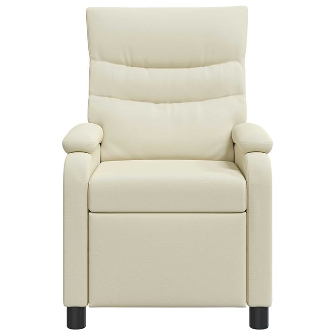 vidaXL - Recliner - Crèmekleurig - Kunstleer