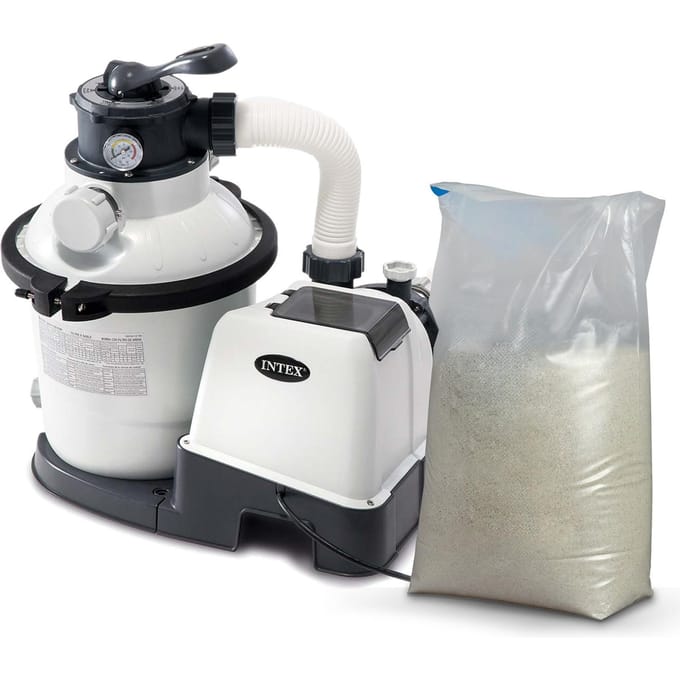 Intex 26644 - Zandfilterpomp - 5700 l/h - Hydro Aeration Technology - 25 kg Zand
