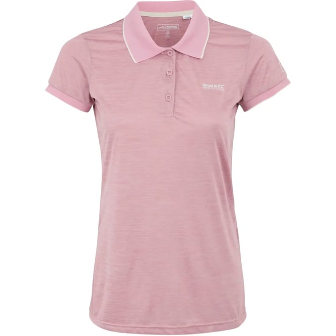 T-shirt Korte Mouwen Hiking Dames Roze Accenten