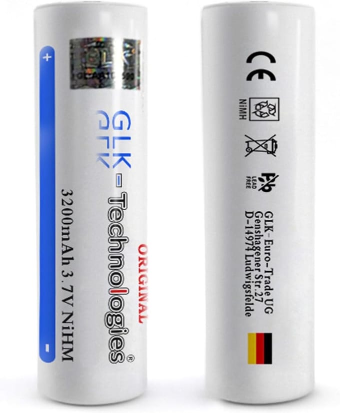 Oplaadbare NiMH Accu 3.7V 3200 mAh Flat Top voor Apparaten