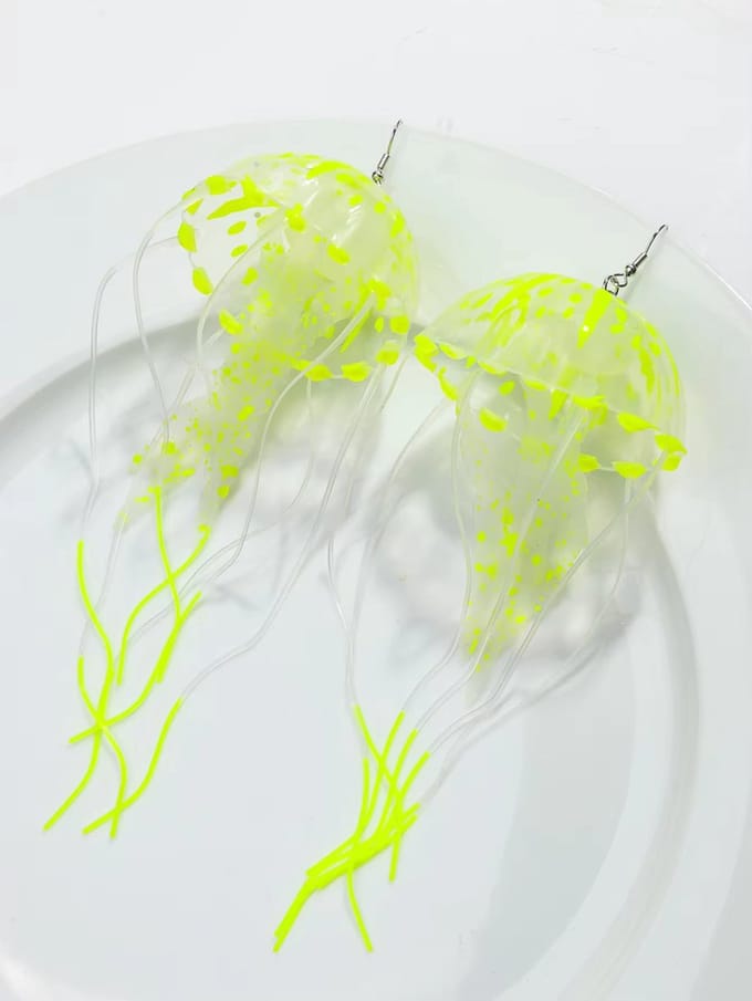 Kwallen - Jellyfish Oorbellen Geel