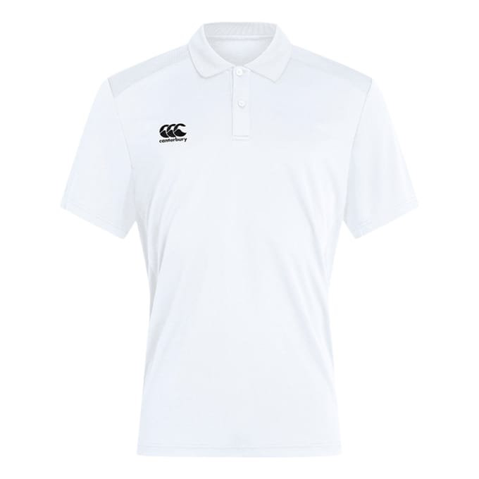 Canterbury Heren Club Dry Poloshirt (Wit)