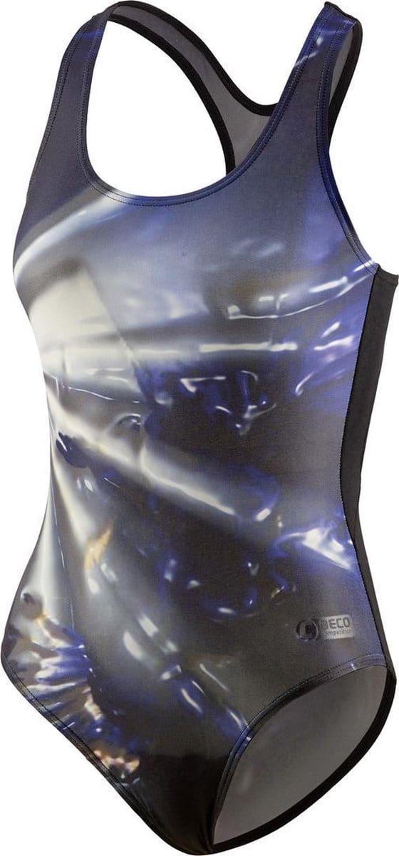 BECO Competition badpak - zwart/multi color - maat 36