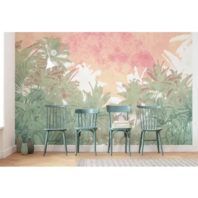 Fotobehang Palmbomen - Meerkleurig - 2,80m X 400cm