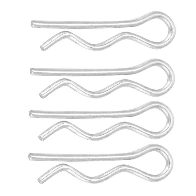 R Splitpen Borgpen Bevestigingsclip Helder Verzinkt (1.6*28mm 30 stuks ) white