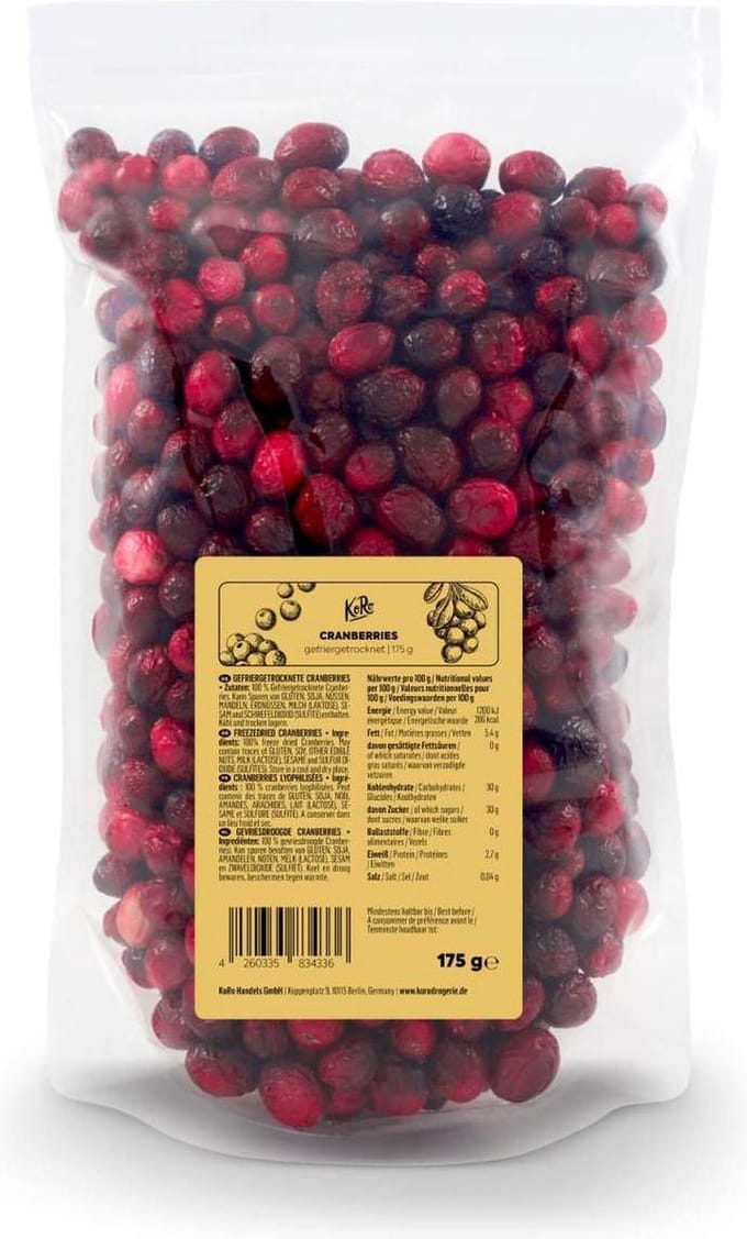 KoRo | Gevriesdroogde cranberry's 175 g