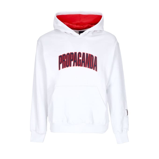 Herensweater met capuchon College Hoodie Wit