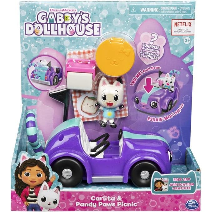 Spinmaster Gabby' Dollhouse Carlita' voertuig met Pandy