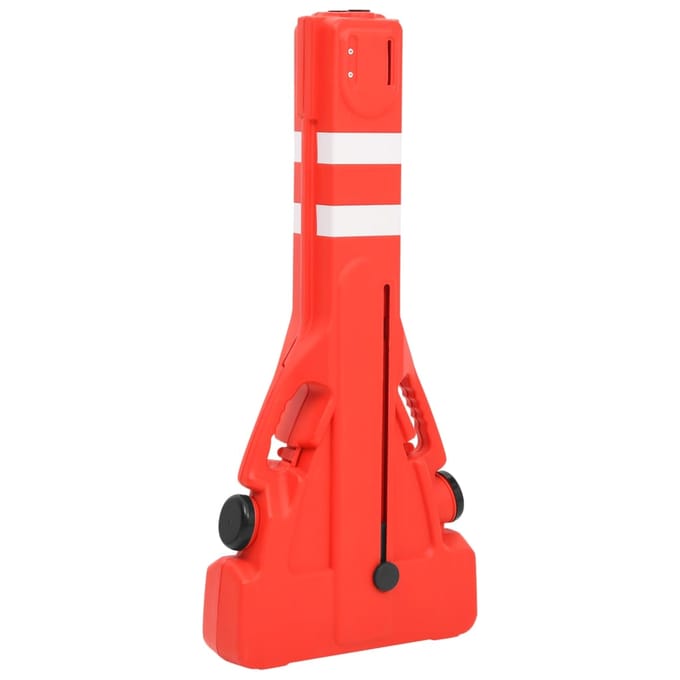 vidaXL - Verkeersbarrières - inklapbaar - 210x50x105 - cm - rood
