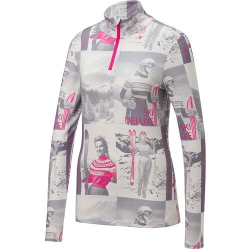 CRIVIT Dames skipully Glamour (Wit/lichtroze, M (40/42))