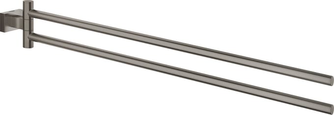 GROHE Essentials Cube Handdoekhouder - Hard Graphite Geborsteld (mat donker grijs) - 40624AL1