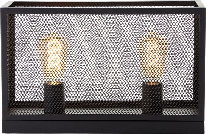 Brilliant Maze - Tafellamp - E27 Max 2x60W - Zwart
