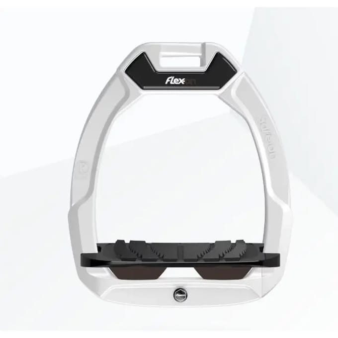 Veiligheidsbeugels voor paardrijden Gevoegd Grip Wit/Zwart/Bruin Flex-On Safe-On